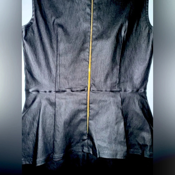 “Your Little Black Dress” Medium by Lovely Day. Pleated bust & Peplum w/V-neck - Picture 9 of 10